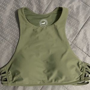 Olive green bikini top